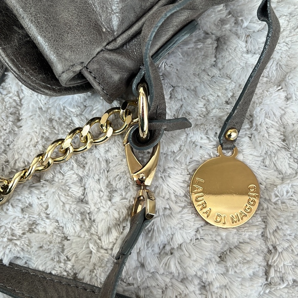 Laura Di Maggio Italian Leather Convertible crossbody Bag - Picture 10 of 12